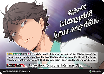 Ngày đó không phải hôm nay đâu.