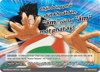 Chặn bóng phải dứt khoát lên, ầm rồi lại ầm một phát ấy!